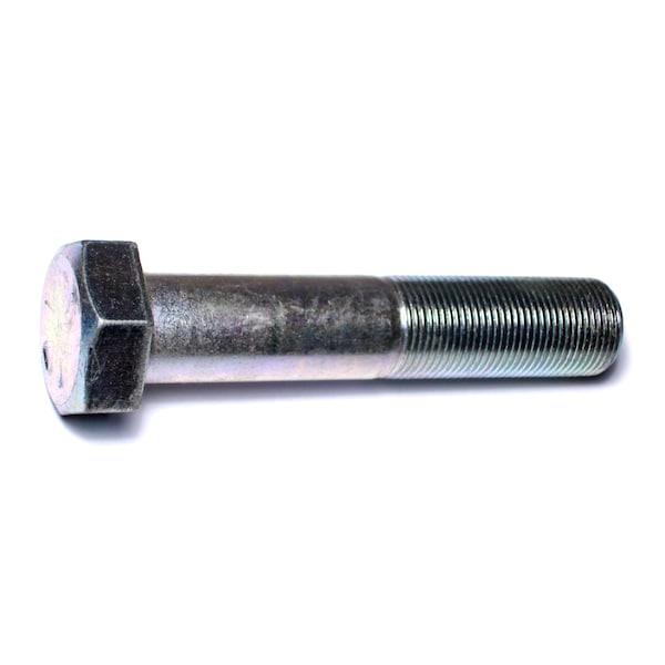 Midwest Fastener Grade 5, 1"-14 Hex Head Cap Screw, Zinc Plated Steel, 5 in L, 10 PK 00627 - main
